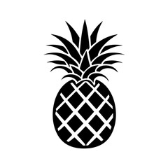 Pineapple Logo Monochrome Design Style