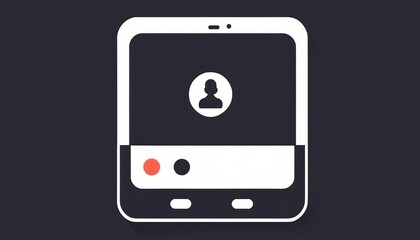 Phone Icon Vector in Modern Flat Design