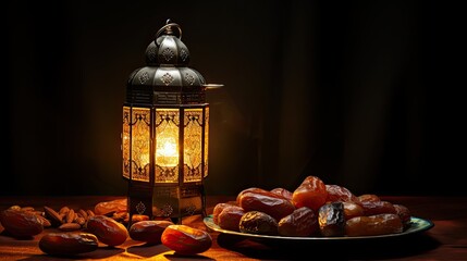 Fototapeta na wymiar Arabic Calligraphy Light - Halal Lamp