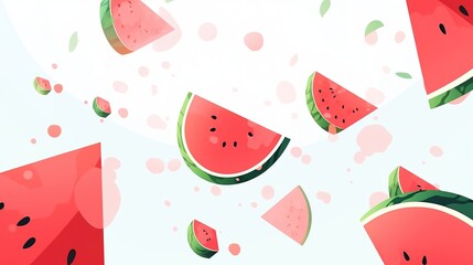 Summer Watermelon Fruit Background
