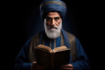 The Man with the Quran - An Islamic Scholar Reading from the Holy Book