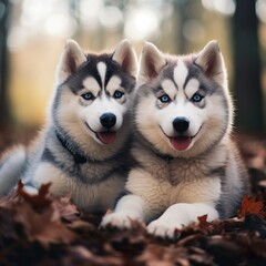 Obraz premium siberian husky dog