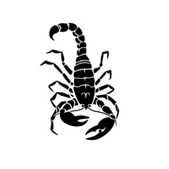 Scorpion Logo Monochrome Design Style