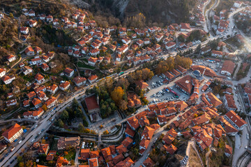 Bolu's beautiful district is a view of Goynuk and historical Ottoman houses.