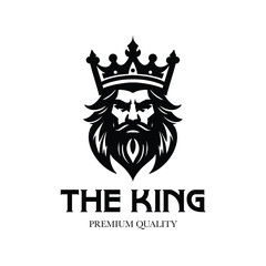 THE KING LOGO TEMPLATE ILLUSTRATION