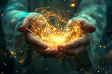 Realm of the Mystic: Unlocking Supernatural Powers of Telekinesis, Telepathy, and Premonition - obrazy, fototapety, plakaty