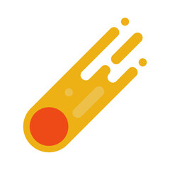 Asteroid Flat Icon