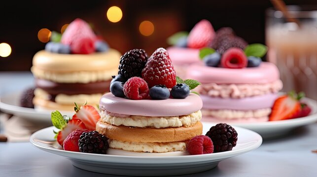 Fruit-Topped Cakes