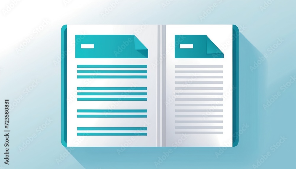 Poster flat style vector of document file sheet icon - graphic design