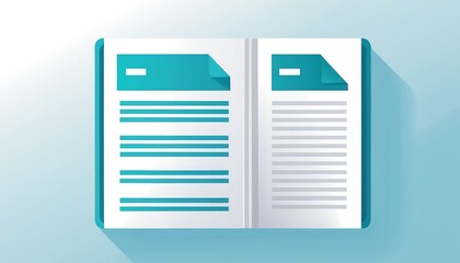 Flat Style Vector of Document File Sheet Icon - Graphic Design