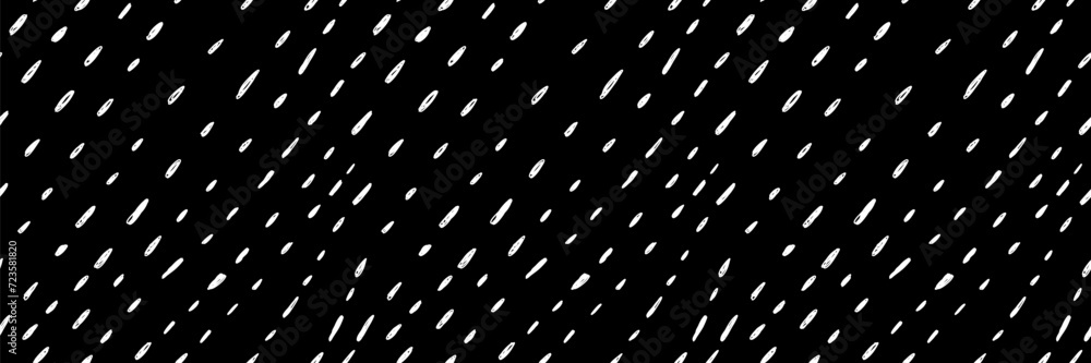 Poster abstract small dash seamless pattern. rain texture vector wallpaper in monochrome colour. hand drawn