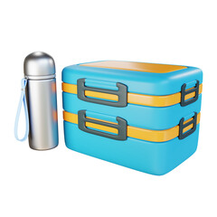 3d render lunch box
