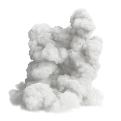 Realistic white clouds smoke effect illustration 3d rendering 
