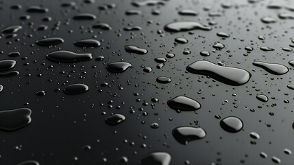 Raindrops on a Car Window, Creating a Wet and Shiny Surface, Perfect for Weather and Automotive Concepts