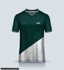 Sports jersey and t-shirt template sports jersey design vector. Sports design for football, racing, gaming jersey. Vector.