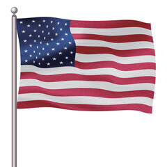 アメリカ　国　旗　ポール　アイコン