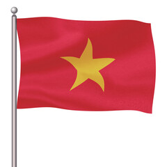 ベトナム　国　旗　ポール　アイコン