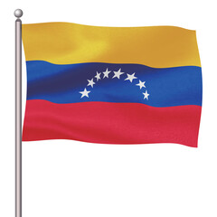 ベネズエラ　国　旗　ポール　アイコン