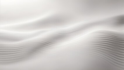 White satin background, abstract background design. Modern smooth wavy line pattern in monochrome colors. Premium stripe texture for banner, business backdrop