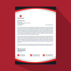 Abstract corporate modern letterhead design. minimal creative modern letter head design template. letterhead, letter head, Business letterhead design.