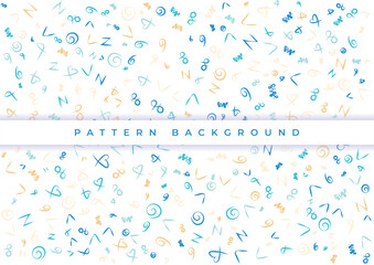 colorful abstract hand drawn pattern background