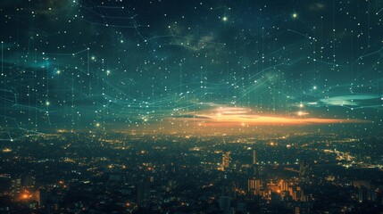 Fototapeta premium Digital Silence: Navigating the Wireless World