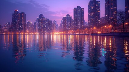 Fototapeta premium Twilight Sparkle: A Glittering Evening Retreat