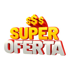 Special offers for Brazilian campaign 3d rendering super ofertas 