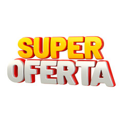 Special offers for Brazilian campaign 3d rendering super ofertas 