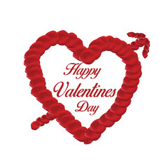 A heart shaped logo entwined with roses radiating warmth and love