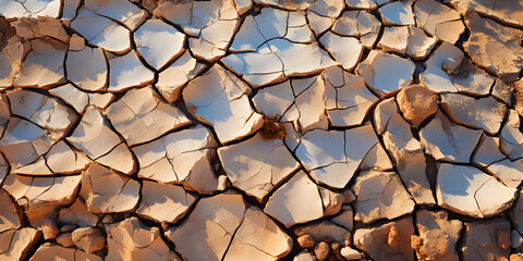 Close up of barren land in daylight