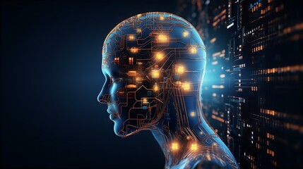 artificial intelligence, binary code, glowing, digital, mind, technology, future, science, medical, data, brain, human, anatomy, abstract, concept, visualization, swirl, background