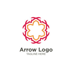 Business arrow logo element design