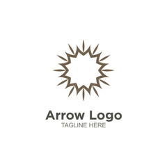 Business arrow logo element design