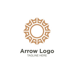 Business arrow logo element design