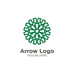 Business arrow logo element design