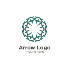 Modern arrow logo vector design