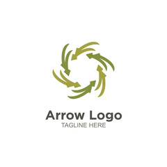 Modern arrow logo vector design