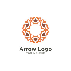Modern arrow logo vector design
