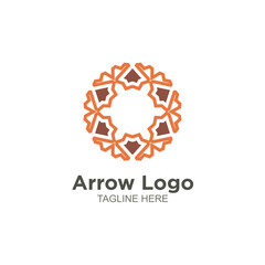 Modern arrow logo vector design