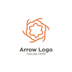Modern arrow logo vector design