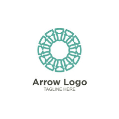 Business arrow logo design
