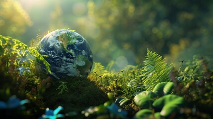 Obraz na płótnie Canvas Charting a Sustainable Future: Innovating for Tomorrow. globe