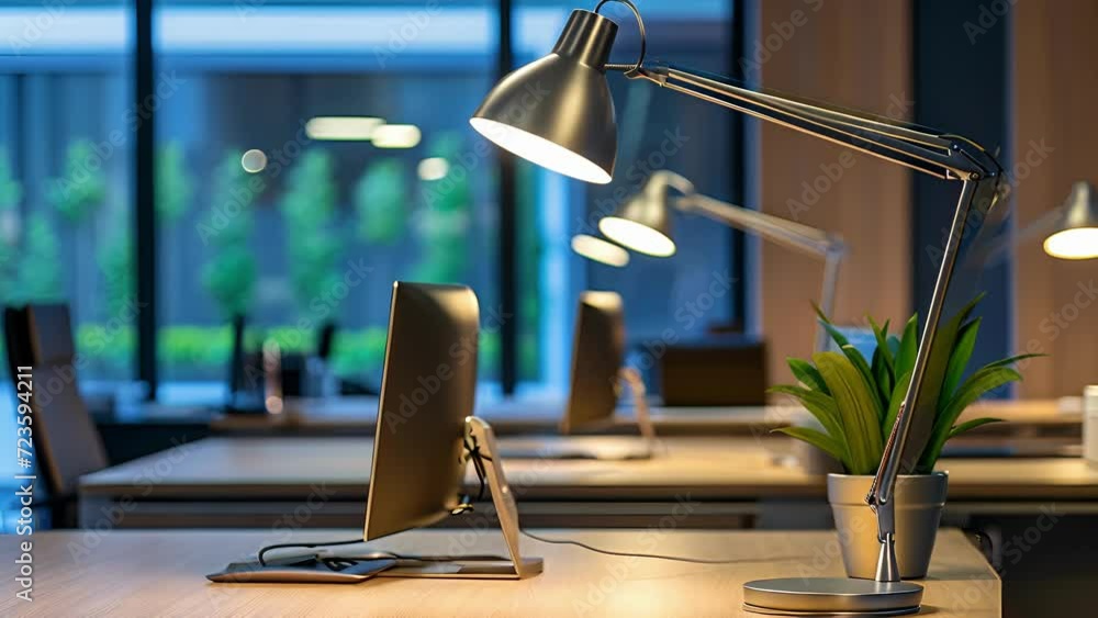 Poster minimalist and elegant table lamps provide functional task lighting while also adding a touch of sty