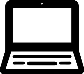 computer icon, computer icon SVG, notebook vector image, computer flat icon