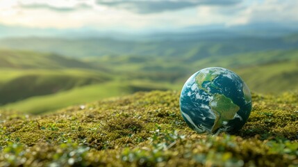 Earthly Sustainability: Navigating a Greener Future: globe, sustainable