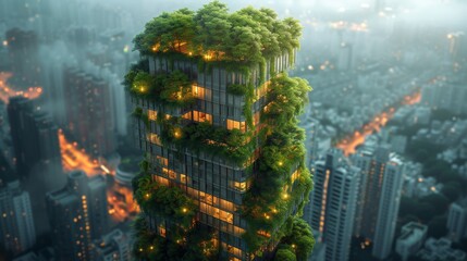 Eco-Friendly Skyscraper: Urban Oasis