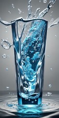 glass of water, Generative AI