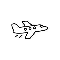 Line airplane Icon. Plane icon, Plane vector illustration