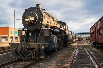 Obraz premium Steamtown National Historic Site, Museum in Scranton, Pennsylvania